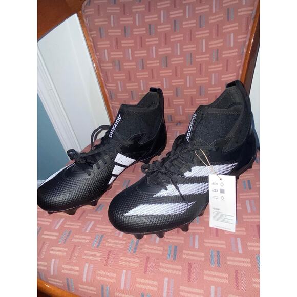 New Sz 11 Adidas Adizero Impact Football Cleats Black Sneakers Athletic IE9661 - Picture 2 of 8